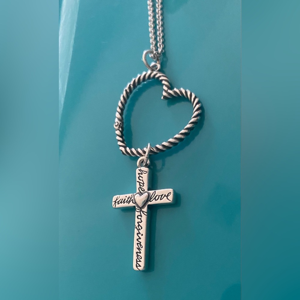 JAMES AVERY NEW Heart Charm SS Necklace 30” - Picture 4 of 10